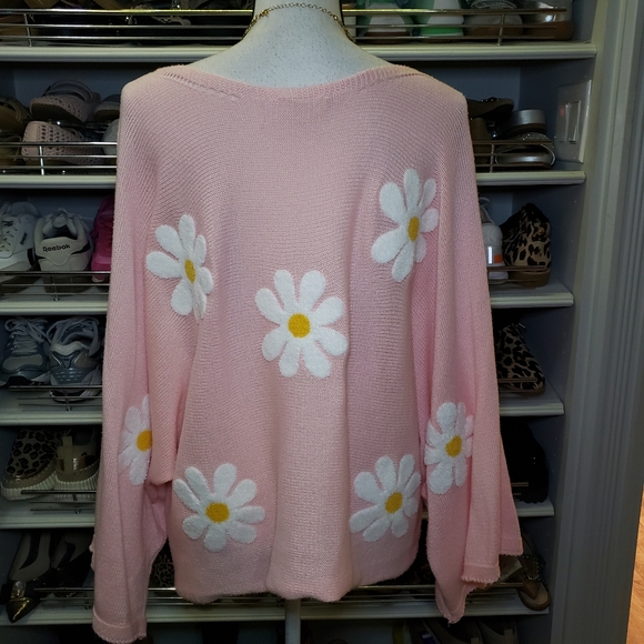 BiBi Daisy Pattern Loose Fit Sweater - Picture 3 of 7